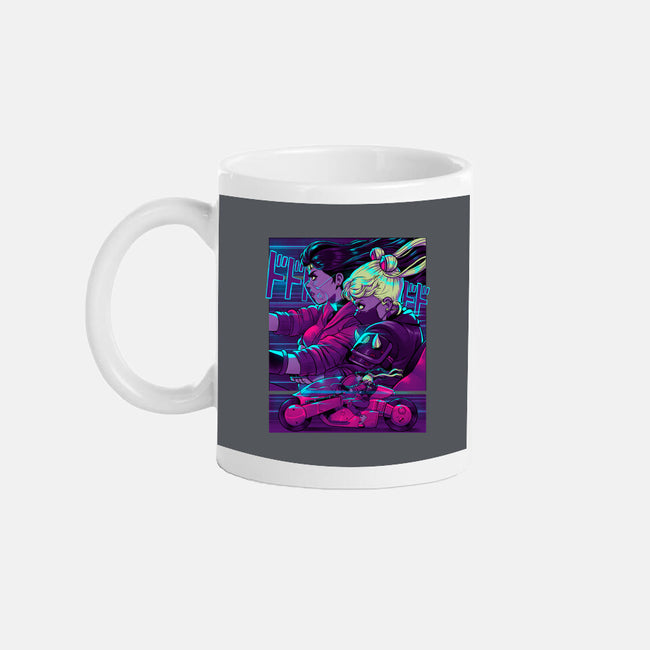 Neon Moon Eclipse-None-Mug-Drinkware-Bruno Mota