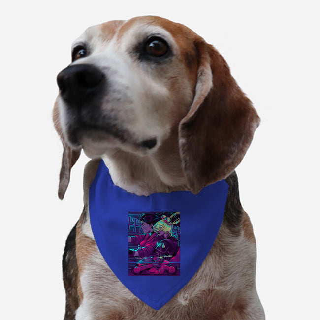Neon Moon Eclipse-Dog-Adjustable-Pet Collar-Bruno Mota