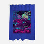 Neon Moon Eclipse-None-Polyester-Shower Curtain-Bruno Mota