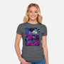 Neon Moon Eclipse-Womens-Fitted-Tee-Bruno Mota