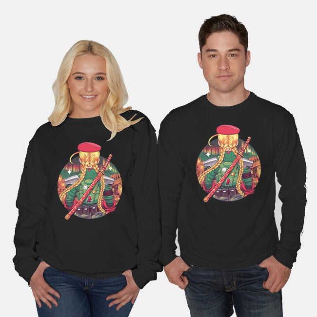 Autumn Fighter-Unisex-Crew Neck-Sweatshirt-Bruno Mota