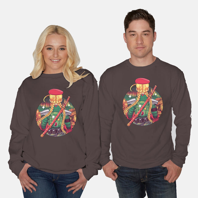 Autumn Fighter-Unisex-Crew Neck-Sweatshirt-Bruno Mota