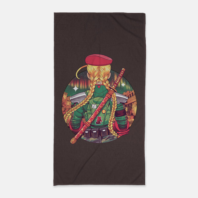 Autumn Fighter-None-Beach-Towel-Bruno Mota