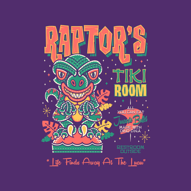 Raptor Tiki Room-None-Removable Cover w Insert-Throw Pillow-Nemons