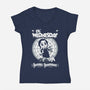 Lil' Wednesday-Womens-V-Neck-Tee-Nemons