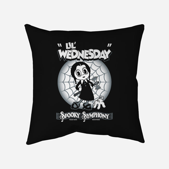 Lil' Wednesday-None-Non-Removable Cover w Insert-Throw Pillow-Nemons