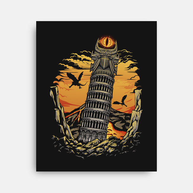 Leaning Dark Tower-None-Stretched-Canvas-Olipop