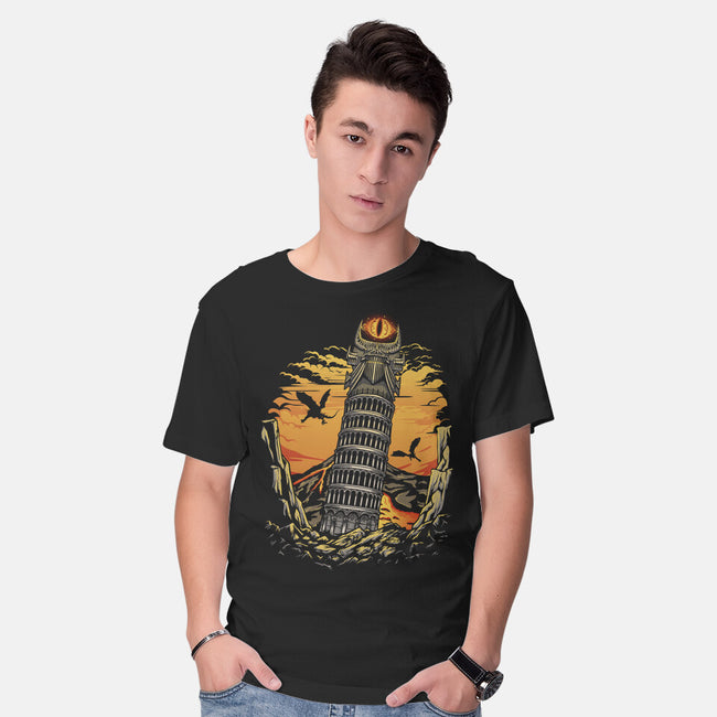 Leaning Dark Tower-Mens-Basic-Tee-Olipop