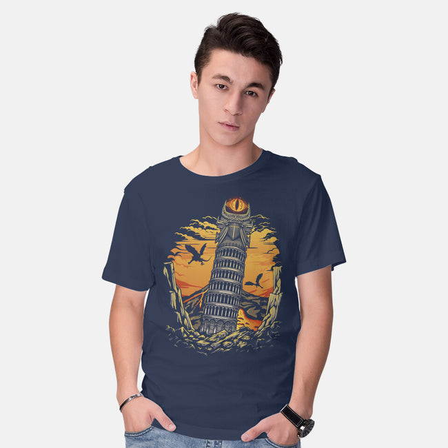 Leaning Dark Tower-Mens-Basic-Tee-Olipop