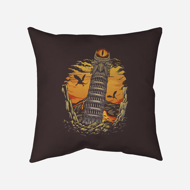 Leaning Dark Tower-None-Non-Removable Cover w Insert-Throw Pillow-Olipop