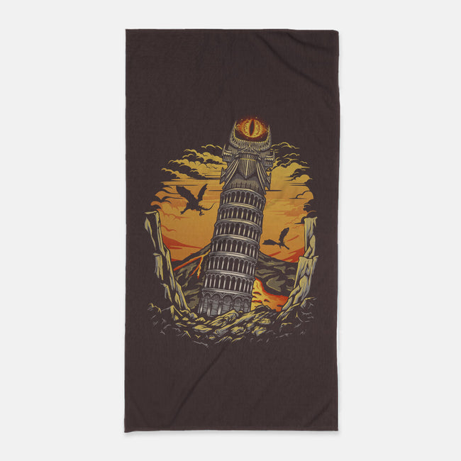 Leaning Dark Tower-None-Beach-Towel-Olipop