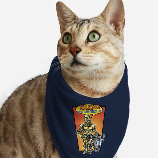 Where Is The Master Luke-Cat-Bandana-Pet Collar-zascanauta