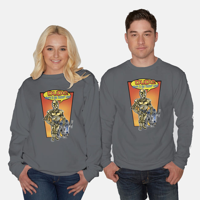 Where Is The Master Luke-Unisex-Crew Neck-Sweatshirt-zascanauta