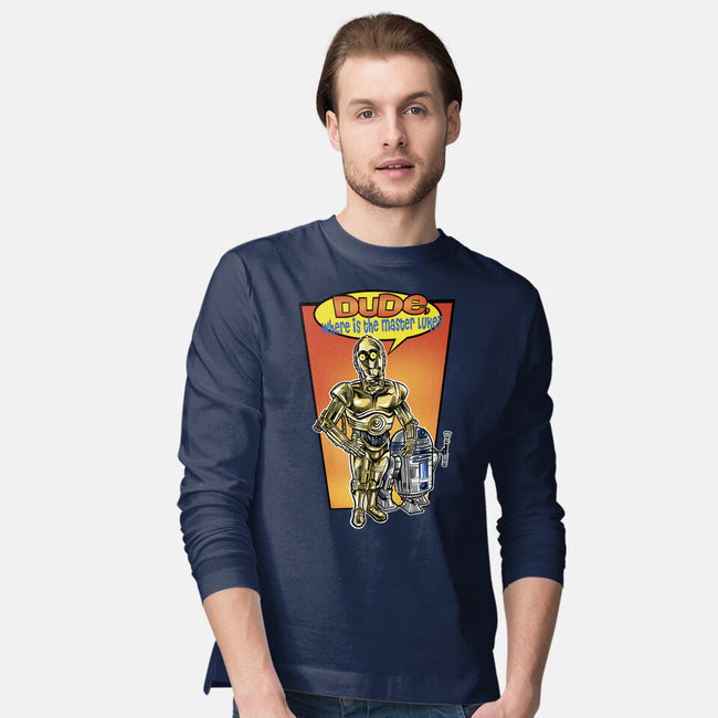 Where Is The Master Luke-Mens-Long Sleeved-Tee-zascanauta