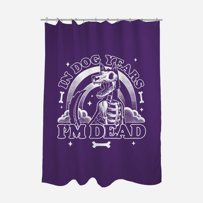 Dead In Dog Years-None-Polyester-Shower Curtain-Studio Mootant