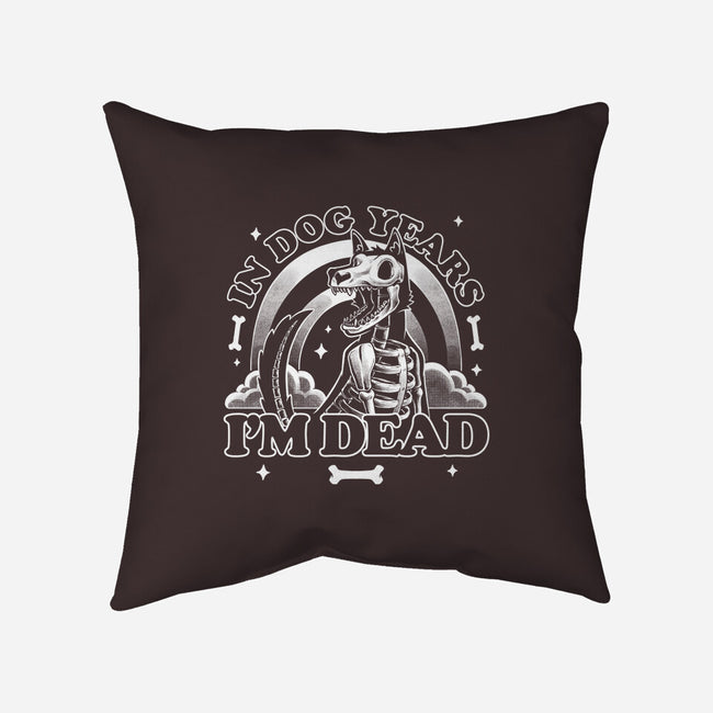Dead In Dog Years-None-Removable Cover-Throw Pillow-Studio Mootant