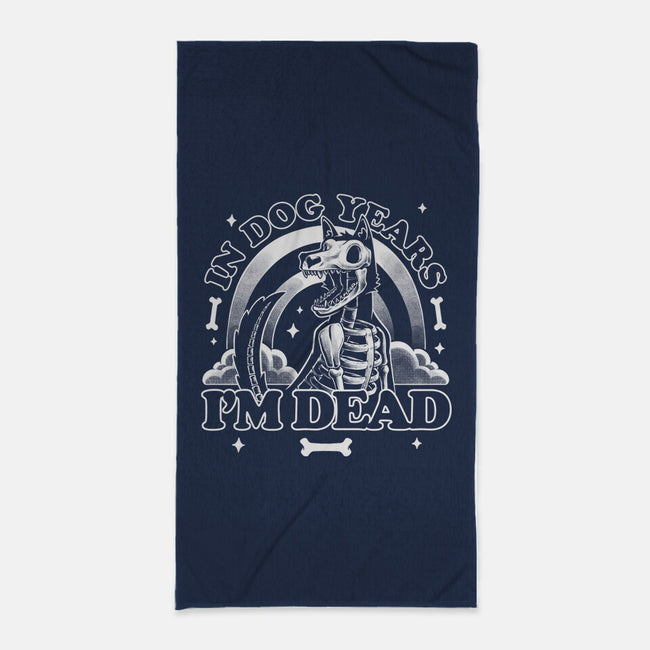 Dead In Dog Years-None-Beach-Towel-Studio Mootant