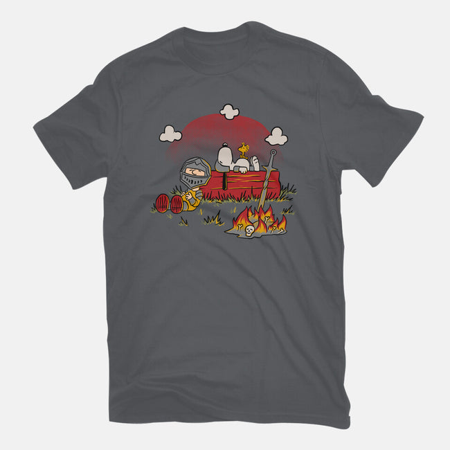 Snoopy Dark Souls-Womens-Basic-Tee-Studio Mootant