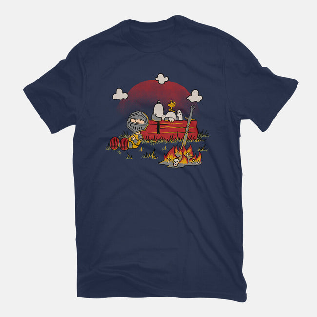 Snoopy Dark Souls-Unisex-Basic-Tee-Studio Mootant