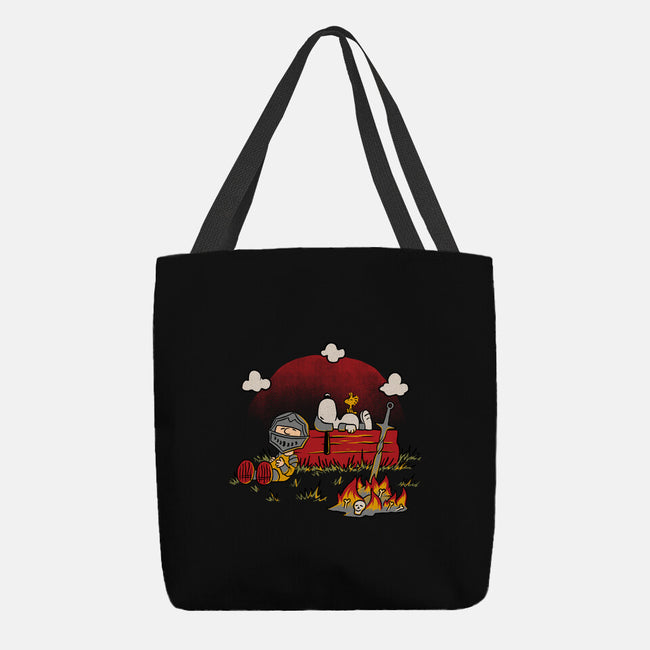 Snoopy Dark Souls-None-Basic Tote-Bag-Studio Mootant