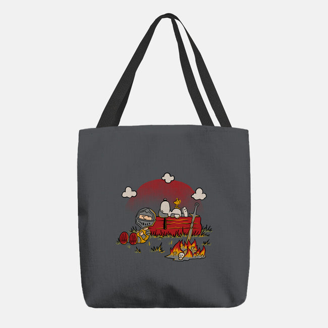 Snoopy Dark Souls-None-Basic Tote-Bag-Studio Mootant