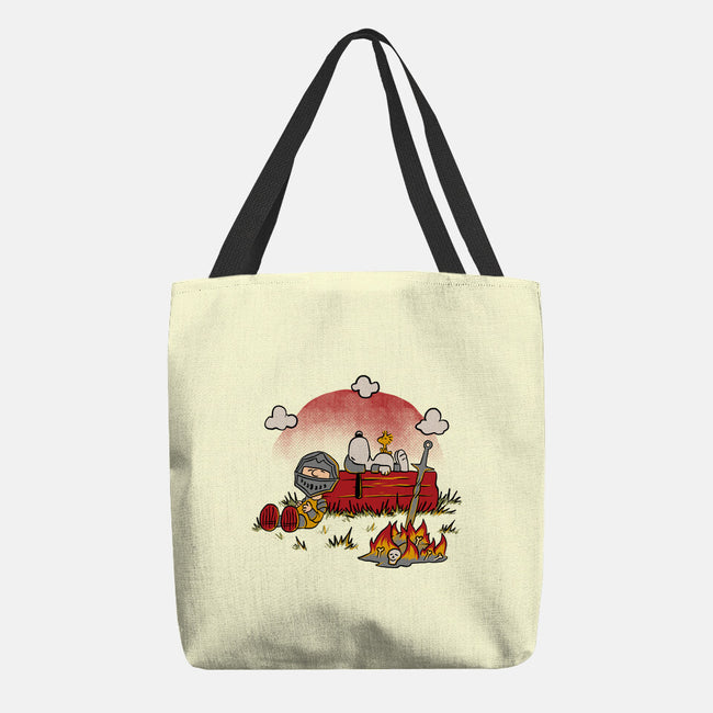 Snoopy Dark Souls-None-Basic Tote-Bag-Studio Mootant