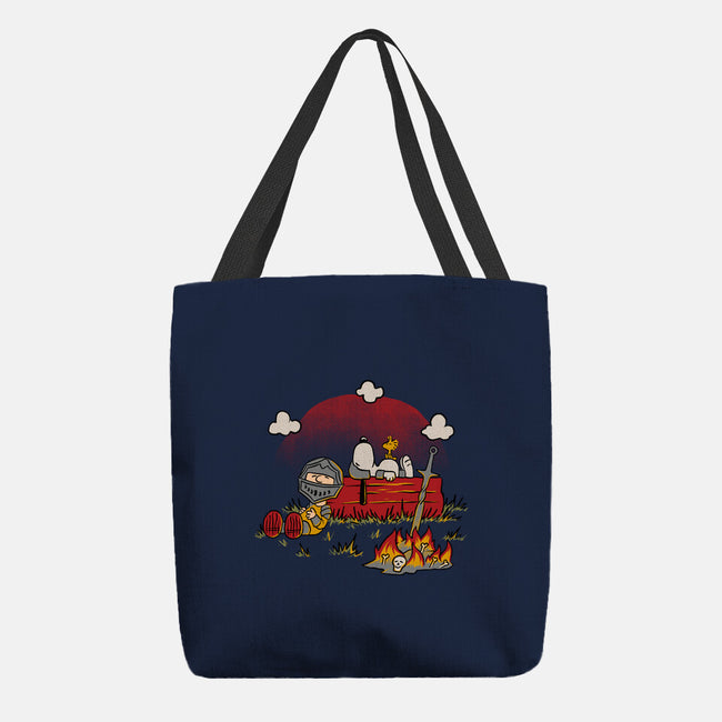 Snoopy Dark Souls-None-Basic Tote-Bag-Studio Mootant