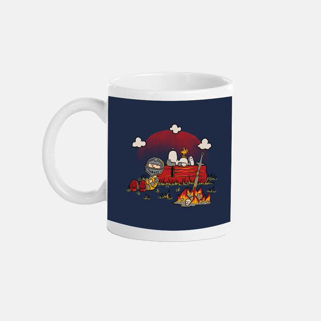 Snoopy Dark Souls-None-Mug-Drinkware-Studio Mootant