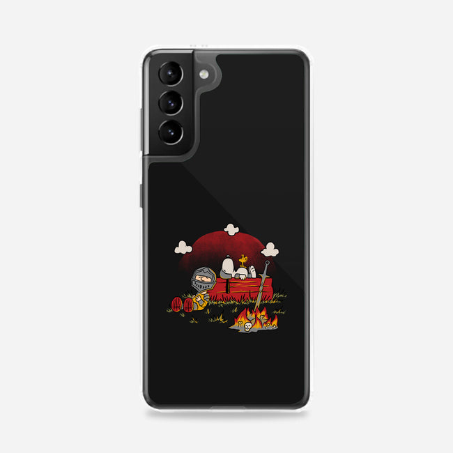 Snoopy Dark Souls-Samsung-Snap-Phone Case-Studio Mootant