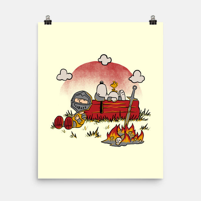 Snoopy Dark Souls-None-Matte-Poster-Studio Mootant