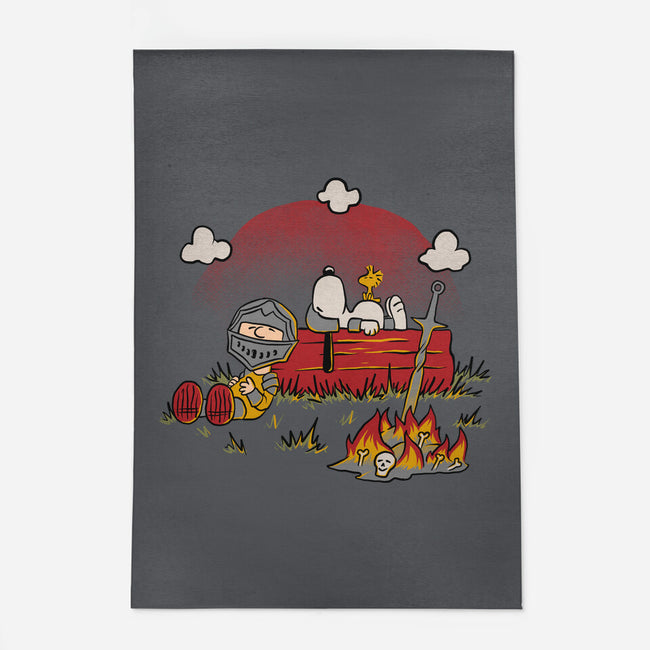 Snoopy Dark Souls-None-Indoor-Rug-Studio Mootant