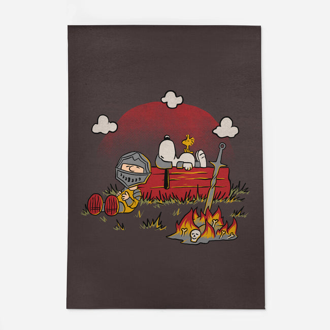 Snoopy Dark Souls-None-Indoor-Rug-Studio Mootant