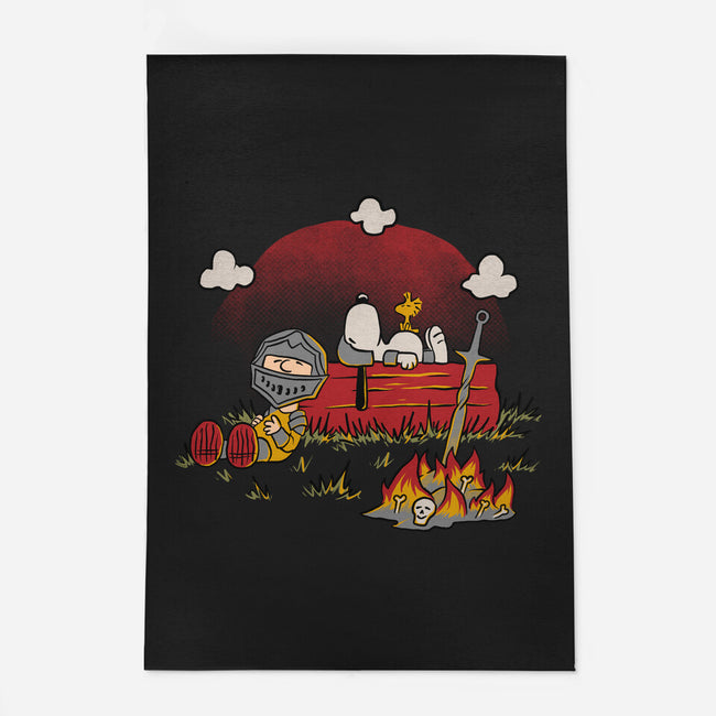 Snoopy Dark Souls-None-Outdoor-Rug-Studio Mootant