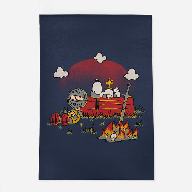 Snoopy Dark Souls-None-Outdoor-Rug-Studio Mootant