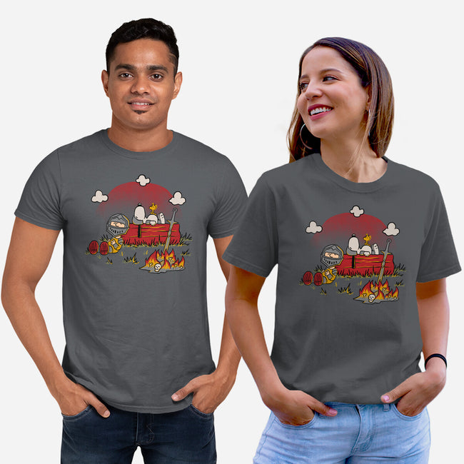 Snoopy Dark Souls-Unisex-Basic-Tee-Studio Mootant