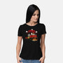 Snoopy Dark Souls-Womens-Basic-Tee-Studio Mootant