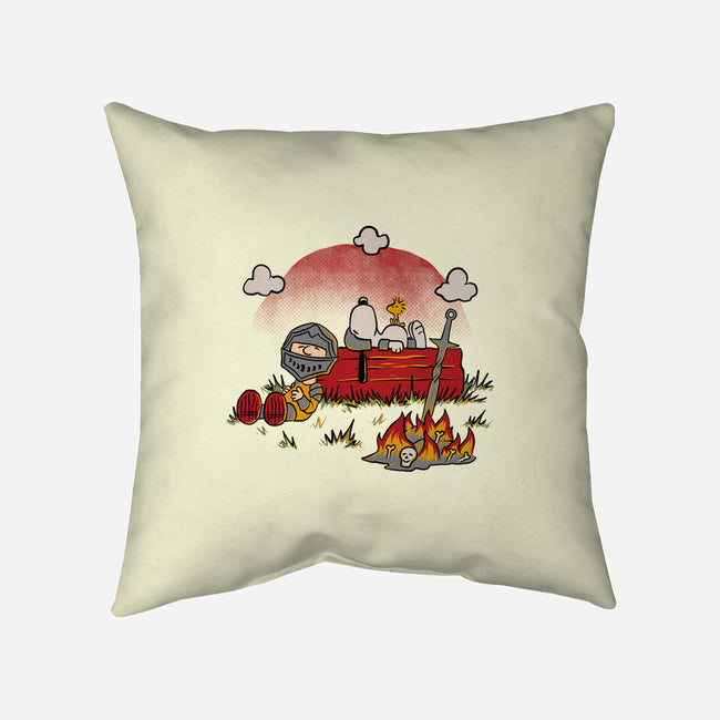 Snoopy Dark Souls-None-Removable Cover w Insert-Throw Pillow-Studio Mootant