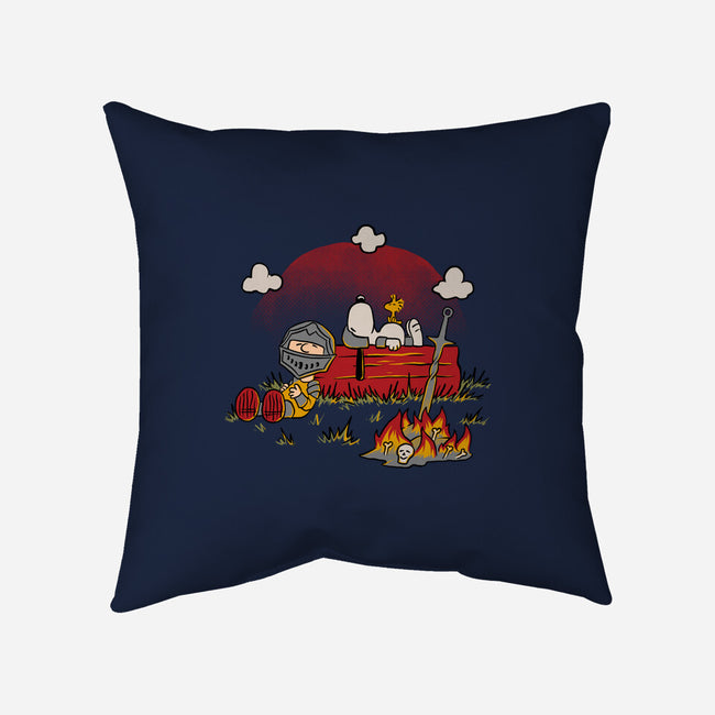 Snoopy Dark Souls-None-Removable Cover w Insert-Throw Pillow-Studio Mootant