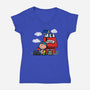 School Nuts-Womens-V-Neck-Tee-Boggs Nicolas