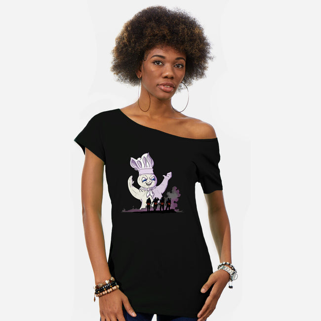 The Traveler Has Come-Womens-Off Shoulder-Tee-INCOGNIKO