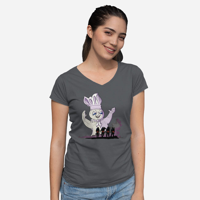 The Traveler Has Come-Womens-V-Neck-Tee-INCOGNIKO