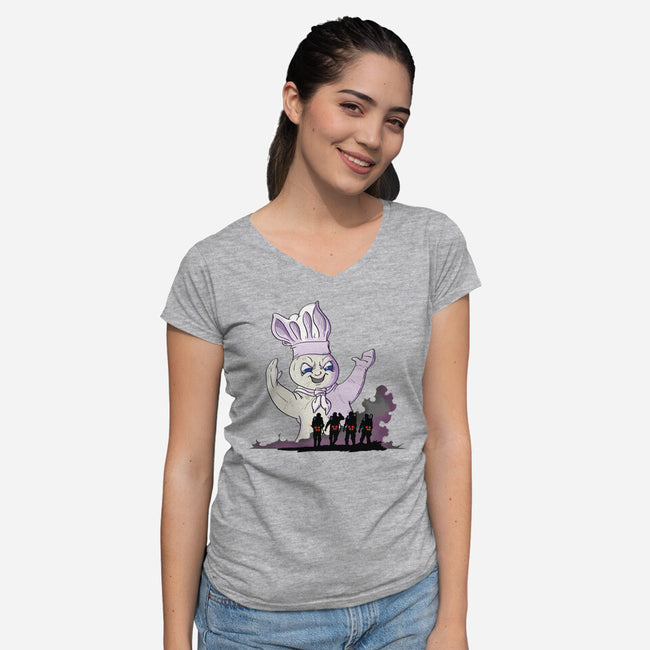 The Traveler Has Come-Womens-V-Neck-Tee-INCOGNIKO