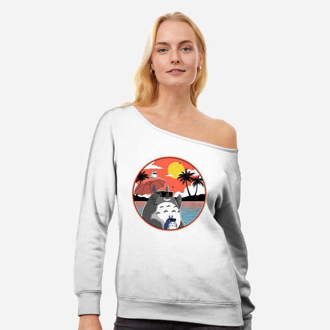 Summer Spirit-Womens-Off Shoulder-Sweatshirt-Tri haryadi