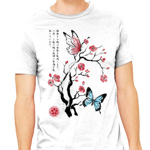 Two Butterflies Sumi-e