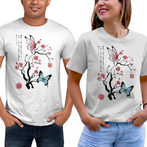 Two Butterflies Sumi-e