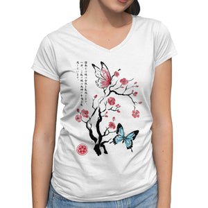 Two Butterflies Sumi-e