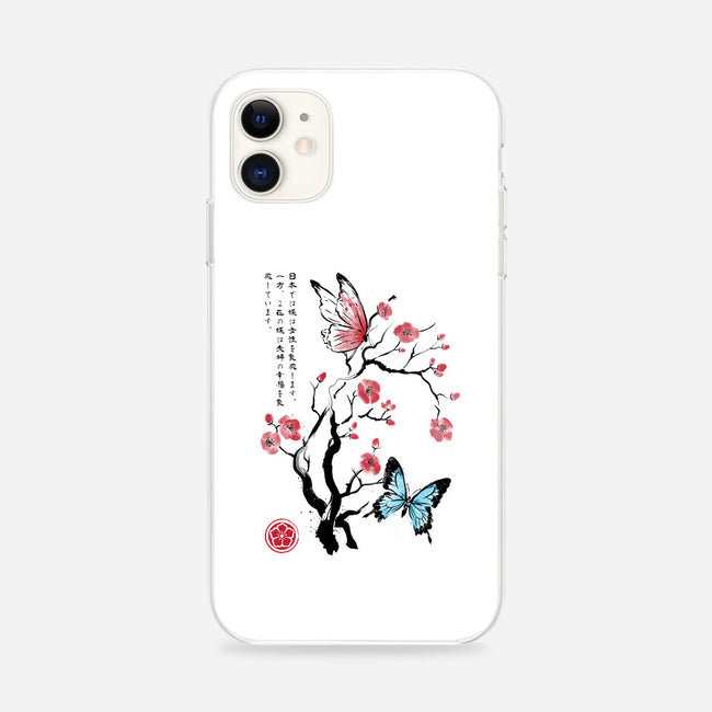 Two Butterflies Sumi-e-iPhone-Snap-Phone Case-DrMonekers