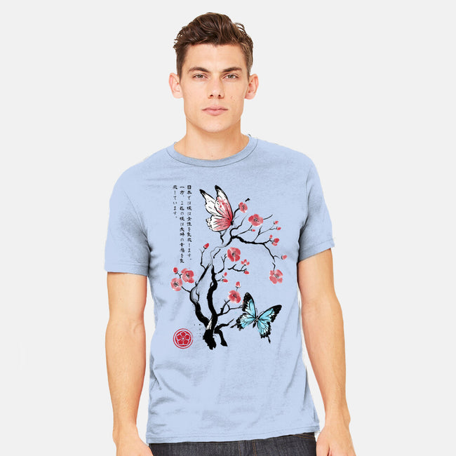 Two Butterflies Sumi-e-Mens-Heavyweight-Tee-DrMonekers