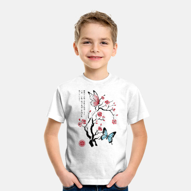 Two Butterflies Sumi-e-Youth-Basic-Tee-DrMonekers