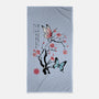 Two Butterflies Sumi-e-None-Beach-Towel-DrMonekers